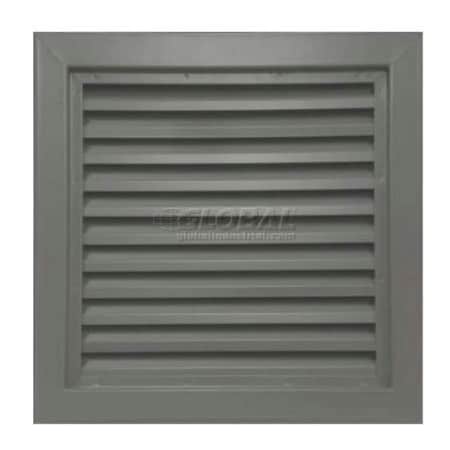 Activar Construction Products Group Steel Door Louver 800A12418G, Inverted inYin Blades, 50% Free Area, 24in X 18in, Gray Primered 800A1 2418G